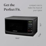 Farberware 900W Countertop Microwave Oven - Retro Style