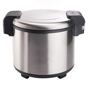 Winco Electric Rice Warmer with Hinged Cover, 100 Cup