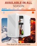 4L Mini Skincare Fridge with LED Mirror Light