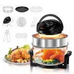 8-in-1 Convection Toaster Oven with Glass Bowl