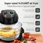 8-in-1 Convection Toaster Oven with Glass Bowl