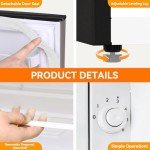 Frestec 3.2 Cu. Ft. Mini Fridge with Freezer