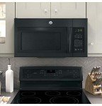 GE 1.6 cu. ft. Black Over-the-Range Microwave