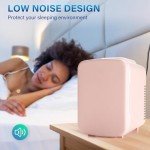 Pink Portable Mini Fridge for Skincare & Beverages
