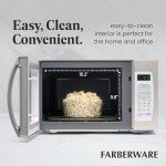 Farberware 1100W Retro White Countertop Microwave