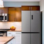THFRIONE 4-Door Stainless Steel French Door Refrigerator