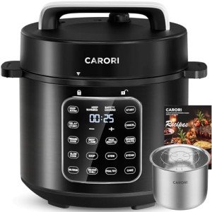 CARORI 9-in-1 Electric Pressure Cooker, 6 Qt