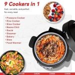 CARORI 9-in-1 Electric Pressure Cooker, 6 Qt