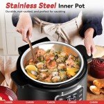CARORI 9-in-1 Electric Pressure Cooker, 6 Qt