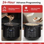 CARORI 9-in-1 Electric Pressure Cooker, 6 Qt