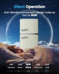 Bodare 3.2 Cu.Ft Mini Fridge with Freezer