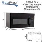RecPro 30" Over-the-Range RV Microwave Oven