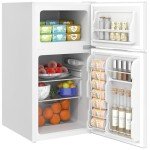 HOMCOM 3.2 Cu.Ft Mini Fridge with Freezer
