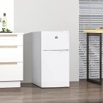 HOMCOM 3.2 Cu.Ft Mini Fridge with Freezer
