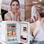 Compact Mini Fridge - 15 Can Portable Cooler