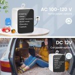 Compact Mini Fridge - 15 Can Portable Cooler