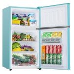 Bodare Quiet Mini Fridge with Freezer - 3.2 Cu.Ft