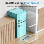 Bodare Quiet Mini Fridge with Freezer - 3.2 Cu.Ft