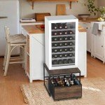 VANVERB Mini Fridge Stand with Storage Basket