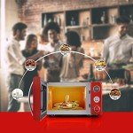 Retro Red 0.7 Cu.Ft. Galanz Microwave Oven