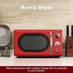Retro Red 0.7 Cu.Ft. Galanz Microwave Oven