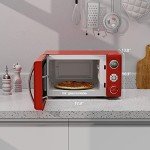 Retro Red 0.7 Cu.Ft. Galanz Microwave Oven