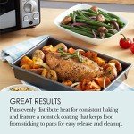Chicago Metallic 4-Piece Non-Stick Toaster Oven Set