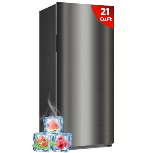 21 cu.ft. Frost-Free Upright Freezer - Stainless Steel