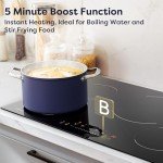 CIARRA 30-Inch 4-Burner Induction Cooktop