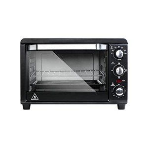 Compact Stainless Steel Toaster Oven with Timer