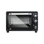 Compact Stainless Steel Toaster Oven with Timer