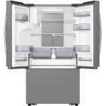 36" 3-Door Refrigerator with Ice and Water Dispenser