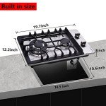 Bakysso 12-Inch Stainless Steel Gas Cooktop