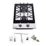 Bakysso 12-Inch Stainless Steel Gas Cooktop
