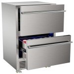 Mojgar 24-Inch Outdoor Refrigerator with Wheels