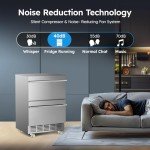 Mojgar 24-Inch Outdoor Refrigerator with Wheels