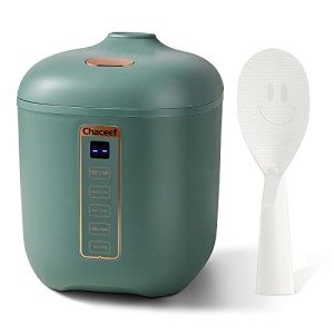 CHACEEF 2-Cup Mini Rice Cooker - Portable & Non-Stick