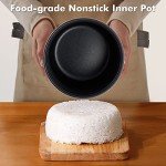 CHACEEF 2-Cup Mini Rice Cooker - Portable & Non-Stick