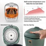 CHACEEF 2-Cup Mini Rice Cooker - Portable & Non-Stick