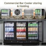 BODEGA Back Bar Cooler with 3 Glass Doors