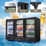 BODEGA Back Bar Cooler with 3 Glass Doors