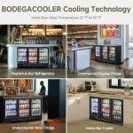 BODEGA Back Bar Cooler with 3 Glass Doors