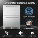 24" Outdoor Double Drawer Beverage Fridge