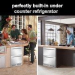 24" Outdoor Double Drawer Beverage Fridge