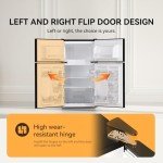 Compact Frestec Mini Fridge with Freezer - 3.5 Cu.Ft