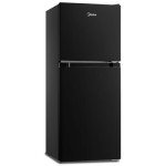 Midea 4.5 Cu Ft Black Double Door Refrigerator
