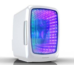 Frigidaire Light Up Mini Beverage Refrigerator, White