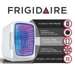 Frigidaire Light Up Mini Beverage Refrigerator, White