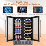 Turephe Dual Zone Wine and Beverage Refrigerator