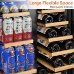 Turephe Dual Zone Wine and Beverage Refrigerator